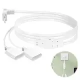 Verlängerungskabel Eurostecker,2 in 1 Verlängerungskabel Typ-C-Stecker Eurostecker auf Doppel Typ-C Euro Buchse,1,5M Stromkabel Verlängerung Netzkabel,Flachstecker Verlängerung für TV Computer Monitor
