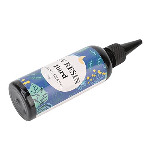 Uv -Harz Transparent Schnell Trocknend Uv Klares Harz für Schmuck DIY Form Guss 3,5 Unzen Silikonverschluss Einfacher Gebrauch