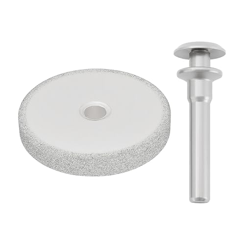 Briny River Bank-Schleifscheibe Diamant-Schleifscheibe mit 1/4-Zoll-Schaft für Holz Metall Gewindereparatur Wolfram & Rasenmäher Klingenschärfen