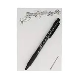 mugesh Schreibset Instrument mit A6-Block und Kugelschreiber - Schönes Geschenk für Musiker (Klarinette)