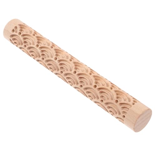 NUOBESTY Tonzubehör Rollstäbe Aus Holz Stempel Aus Ton Töpfer-tonwalze Doppelendige Holzwalze Rollstab Töpfertonwalze Tontexturwalzen Diy-griff-backrollstäbe Spielzeug Ohrringe Kind Hölzern