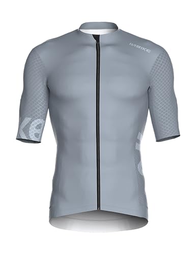 INBIKE Radtrikot Herren Kurzarm Fahrradtrikot Sommer Atmungsaktiv Trikot Fahrrad Rennrad Shirt Fahrradbekleidung Grau M