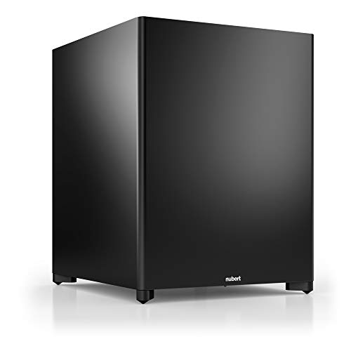 Nubert nuSub XW-900 Subwoofer | Lautsprecher für Bass & Effekte | Surround & Action auf höchstem Niveau | Downfiresubwoofer mit Aktiv-Technik | LFE-Box mit 380 Watt | Subwoofer Schwarz