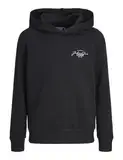 Jack & Jones Jungen Jjferris Sweat Hood Jnr Kapuzenpullover, Black/Print:Samll, 152