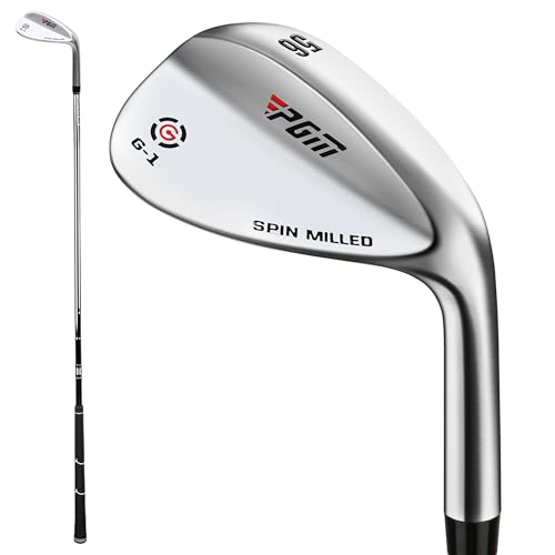PGM Golfkeil-Set für Damen und Herren – 50/52/54/56/58/60/62/64 Grad Spaltkeil Sandkeil Lob Wedge Rechte Hand – gefräste Fläche für mehr Spin – leicht aus dem Bunker zu entkommen