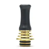 CREPUSCOLO Drip Tip, Rostfreier Stahl 510 Drip Tip Mundstück für RDA RTA E Zigarette Verdamper, Ohne Nikotin(Gold)