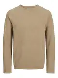 JACK & JONES Male Strickpullover Einfarbig Strickpullover