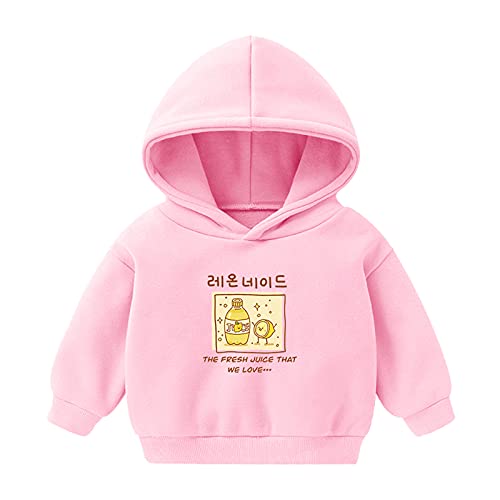 Affen Pullover Mädchen Tops Kleinkind Pullover Hoodie Sweatshirt Kleinkind Mädchen Baby Mädchen Tops Pullover Mit Perlen Mädchen (Pink, 4-5 Years)