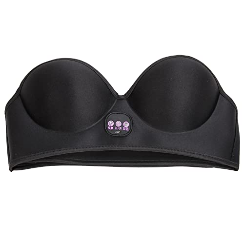 Brustmassagegerät Zur Vergrößerung, Elektrisches USB Vibrations Bust Lift Enhancer Gerät mit Wärmefunktion, 3 Gang Heizung Home Chest Brust-BH Zur Brustvergrößerung