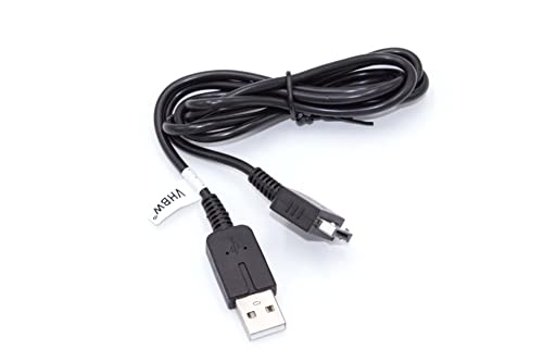 vhbw USB Kabel kompatibel mit Sony Playstation Vita PCH-1006 Spielekonsole - 2in1 Datenkabel/Ladekabel 1,2m Lang