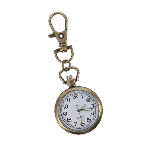 SOIMISS Krankenschwester Uhr Brust Hängen Ältere Schlüsselbunduhr Uhr Mit Hängender Schnalle Medizinische Digitaluhr Taschenuhr Für Kinder Digitale Uhren Kleine Taschenuhr Zinklegierung