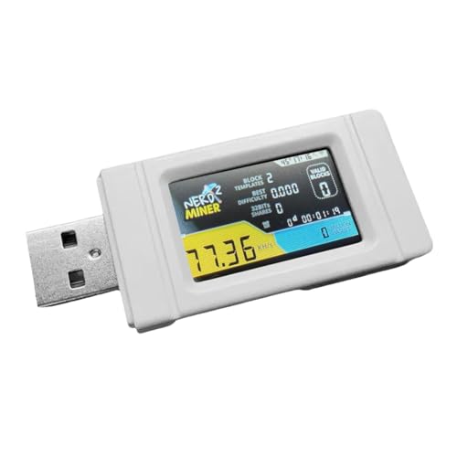 Hebupoe Nerdminer USB Miner 77KH/S mit Farbbildschirm BTC Solo Lotterie Mining Miner Mini Bitcoin BTC Miner Nerd Miner