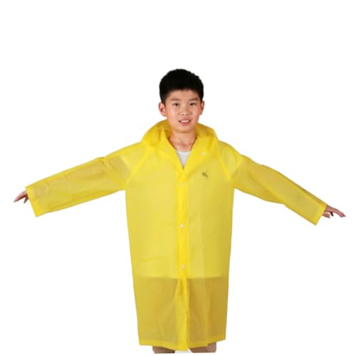 GOOHOCHY Isolationsoverall Regenmantel für Kinder Einweg- Anzug Einweg Einweganzug Poncho wimperntusche Kinder Regenmantel mit Kapuze mit Hut Regenjacke Regenkleidung Schüler