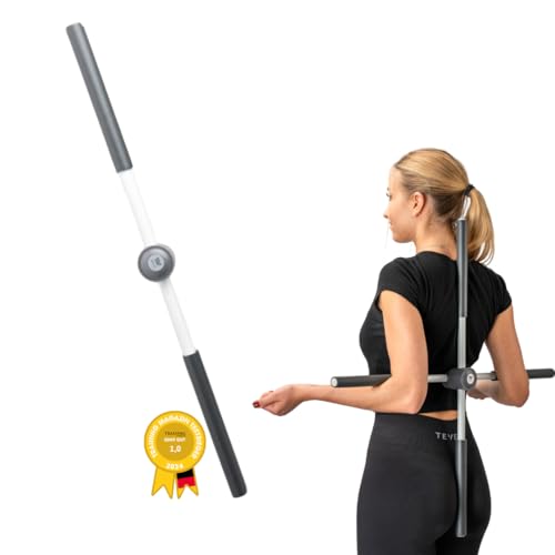 Winch Yoga Stick: Haltungskorrektur, Mobilitätstraining für Frauen. Effektive Unterstützung für oberen/untereren Rücken, Schulter & Nacken. Schmerzlinderung, Yoga-Zubehör.Grau