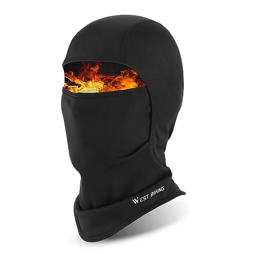 ICOCOPRO Sturmhaube Kinder Winter - Winddichtes Balaclava Kinder - Warme Sturmmaske Schwarz - Skimaske Gesichtshaube Kinder - Skimütze Schlupfmütze Sturmmütze - Fahrradmütze unter Helm