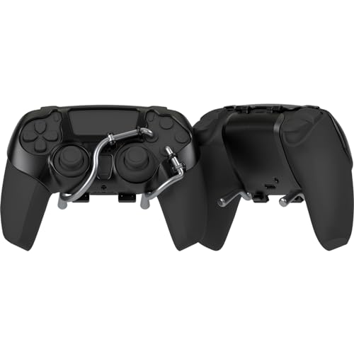 EXknight Leverback FPS Paddles Attachment, Back Buttons Gaming Paddles für PS5 Controller(Schwarz)