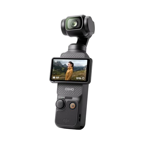 DJI Osmo Pocket 3, Vlogging-Kamera mit 1-Zoll-CMOS und 4K/120 fps Video, 3-Achsen-Stabilisierung, schnelles Scharfstellen, Gesichts-/Objektverfolgung, kleine Videokamera für Fotografie, YouTube