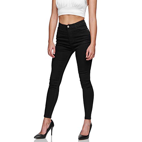 Glamexx24 Damen High Waist Skinny Jeans: Female Stretch Hose Slim Fit Jeans für Frühling, Sommer, Herbst, Winter, Jede Jahreszeit
