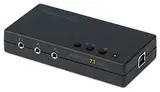 TERRATEC AUREON USB 7.1 PC Soundkarte extern 8-Kanal USB Soundbox – optischer Ein-Ausgang für AC3 und DTS - für bis zu 8 Lautsprecher - analoge und Digitale Audiogeräte