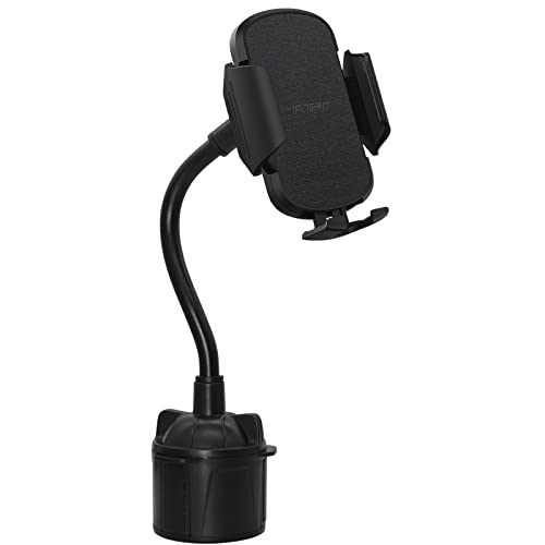 Becher Halter Handy-Halterung,YIANERM Cup Halter Auto Telefon Halter Universal-Verstellbarer Schwanenhals Auto-Halterung,Kfz-Zubehör Kompatibel mit iPhone 14/13,Samsung Galaxy,Huawei,Sony,etc (Black)
