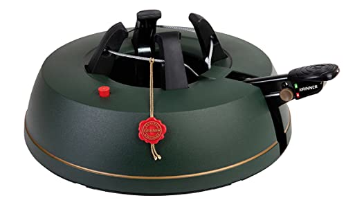 KRINNER® Comfort Grip S Christbaumständer Weihnachtsbaumständer inkl. Fußpedal Einseiltechnik mit 3,0 Liter Wassertank für Baumhöhe bis 2,3m Made IN Germany 94215, Grün (Matt)