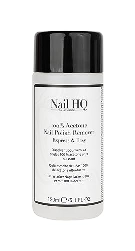 Nail HQ 100% Acetone Nail Polish Remover - 150ml