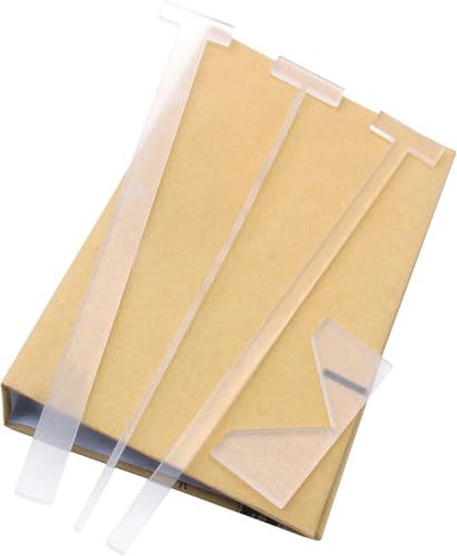 KIBBEH 4er-Pack Buchdeckel-Führungswerkzeug, transparentes Acryl-Buchbindewerkzeug für Anfänger, Buchbindedeckel-Werkzeug für Alben, Tagebücher, Planer und das Herstellen von Buchdeckeln.