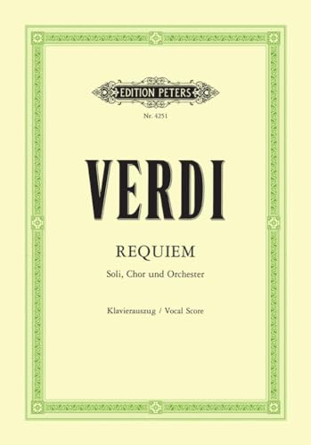 Missa da Requiem: für 4 Solostimmen, Chor und Orchester (Klavierauszug) (URTEXT)