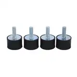 Jadeshay Gummipuffer M8, 4 Stück Schwingungsdämpfer M8 Gummilager Anti Vibration Bobbin Silent Block-Auto-Boot Bobbins(VD30*20M8*23)