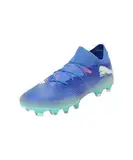 PUMA Damen Future 7 Match FG/AG WN's Soccer Shoe, Bluemazing White-Electric Peppermint, 38 EU