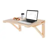 DOPBENT Wandklapptisch, Klapptisch Wand, Kleiner Wandtisch 60x40 cm, Wand wandtisch klappbar, klappbarer aus Holz, für Esszimmer, Arbeitszimmer, Küche