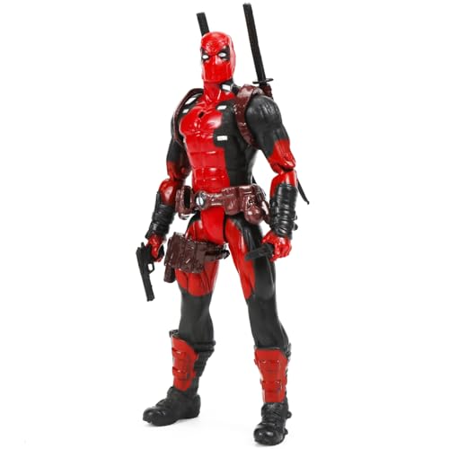 Rot Schwarz Action Figures,16cm Figur mit Messer PVC Modell Spielzeug (9 Gelenke beweglich), Junge Modellfigur Ornamente Für Sammler Und Kinder Geburtstagsgeschenk Display Geeignet