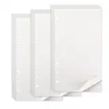 A6 Nachfüllpapier Kariert, 135 Blätter A6 Papier Kariert 6 Löcher Refill Nachfülleinlagen Nachfüllbare Notizpapier Refill Paper für Binder Notizbuch Tagbuch Skizze Malerei Ringbucheinlagen