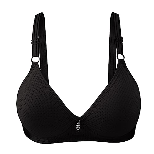 BH Damen, Sport BH Damen Soft Bequem Bras Leicht Atmungsaktive Unterwäsche Ohne Bügel BH Passform Stretch Bügelloser Haut Freundlich Bralette Klassische Elegant Bustier