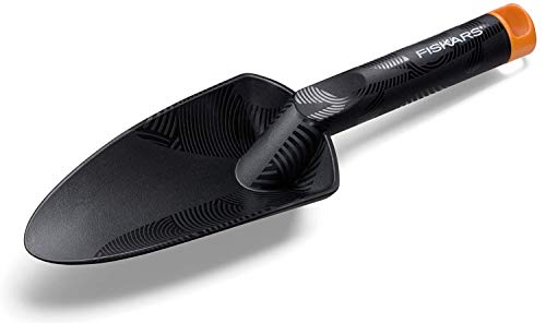 Fiskars Blumenkelle, Länge: 29 cm, Glasfaserverstärkter Kunststoff, Schwarz/Orange, Solid, 1000694