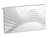 Magnet Heizkörperverkleidung Heizkörperabdeckung Grau Abstrakt 100x60 cm Heizung Abdeckung Verkleidung Magnetische Abdeckmatte Kühlschrank aus Einem Flexiblen Magneten Digitaler Aufdruck