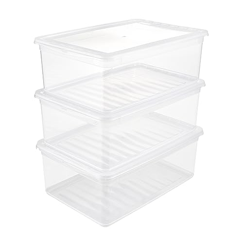 keeeper Aufbewahrungsboxen mit Air Control System, Set: 3x 11 L, Bea, Transparent