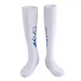 DJJYCTNM Fechtsocken-Set mit 1 Paar Bequemen Socken für Den Fechtsport (Florett, Degen, Säbel) – 100% Baumwolle (Color : White, Size : XS)