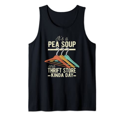 Ein Schnäppchenladen mit Erbsensuppe und Gebrauchtwarenladen Tank Top