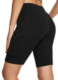 BALEAF Radlerhose Damen Hohe Taille Kurze Sporthose Activewear Shorts Wanderhose Kurz Blickdicht Shorts für Yoga Gym