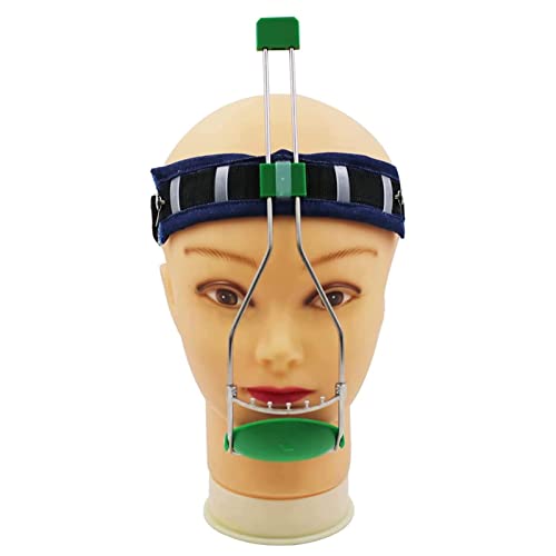 MObyat Zahnärztliche Kieferorthopädische Kappe Für Den Gesichtsbogen, Vollständig Verstellbares Doppelstangen-Traktionsgerät Für Den Zentralen Kieferorthopädischen Bogen, Seitlich Liegend Ohne