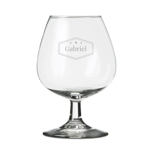 Cognacgläser mit Gravur Personalisierbar mit Namen - Brandy-Glas Graviert mit Namen: Personalisierbar mit Text, Verschiedenen Designs und Schriftarten
