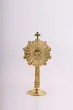 Mini Montranz mit IHS Inschrift Messing Gold 15 cm