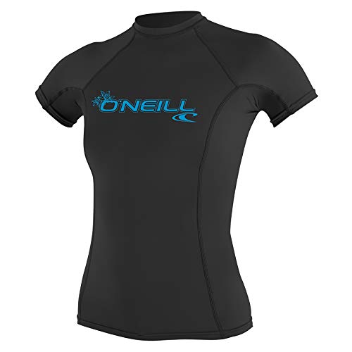 O'Neill Wetsuits Damen Uv Schutz wms basic skins S/S crew Rash Vest, Schwarz, M