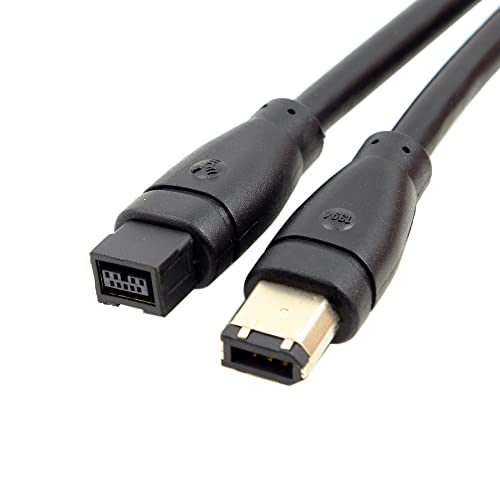 CY IEEE 1394 Firewire 800 9-polig auf 6-polig Kabel FireWire 800 to 400 9p auf 6p Capture Kabel 1.8m