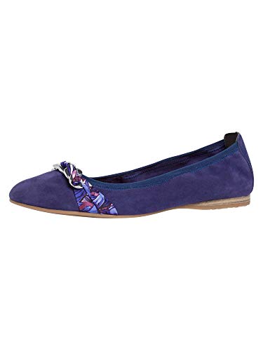 Tamaris Damen 1-1-22104-24 Geschlossene Ballerinas, Blau (Cobalt 815)