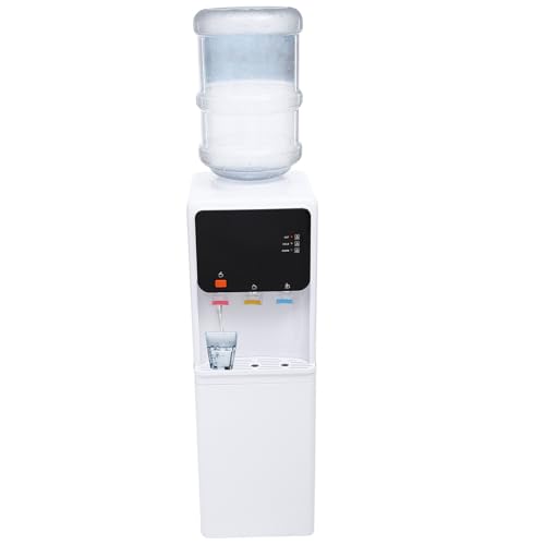 Donened - Bodenwasserspender, Wasserspender für Gekühltes und Raumtemperiertes Wasser, Einfache Installation, Elektrischer Wasserspender Groß Wasserspendergerät, Anwendbare Eimer 4.5-18.9L