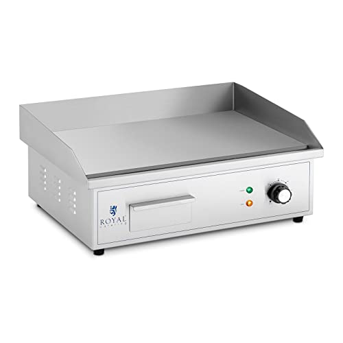 Royal Catering RCPG42-S Elektro Grillplatte 530 x 350 mm glatt 3.000 W Griddleplatte Bratplatte Griddleplatte elektrisch