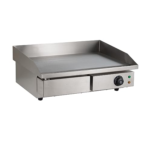 GastroHero Elektro-Grillplatte BASIC 548x350 glatt - Tischgerät Gastronomiebedarf