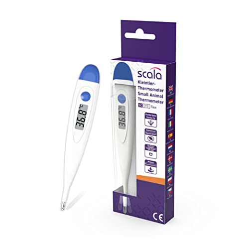 SC 313 flex Speed Haustier Thermometer mit Flexibler Messspitze zum sanften Messen der Körpertemperatur für kleine Säugetiere wie Hunde, Katzen und Hamster